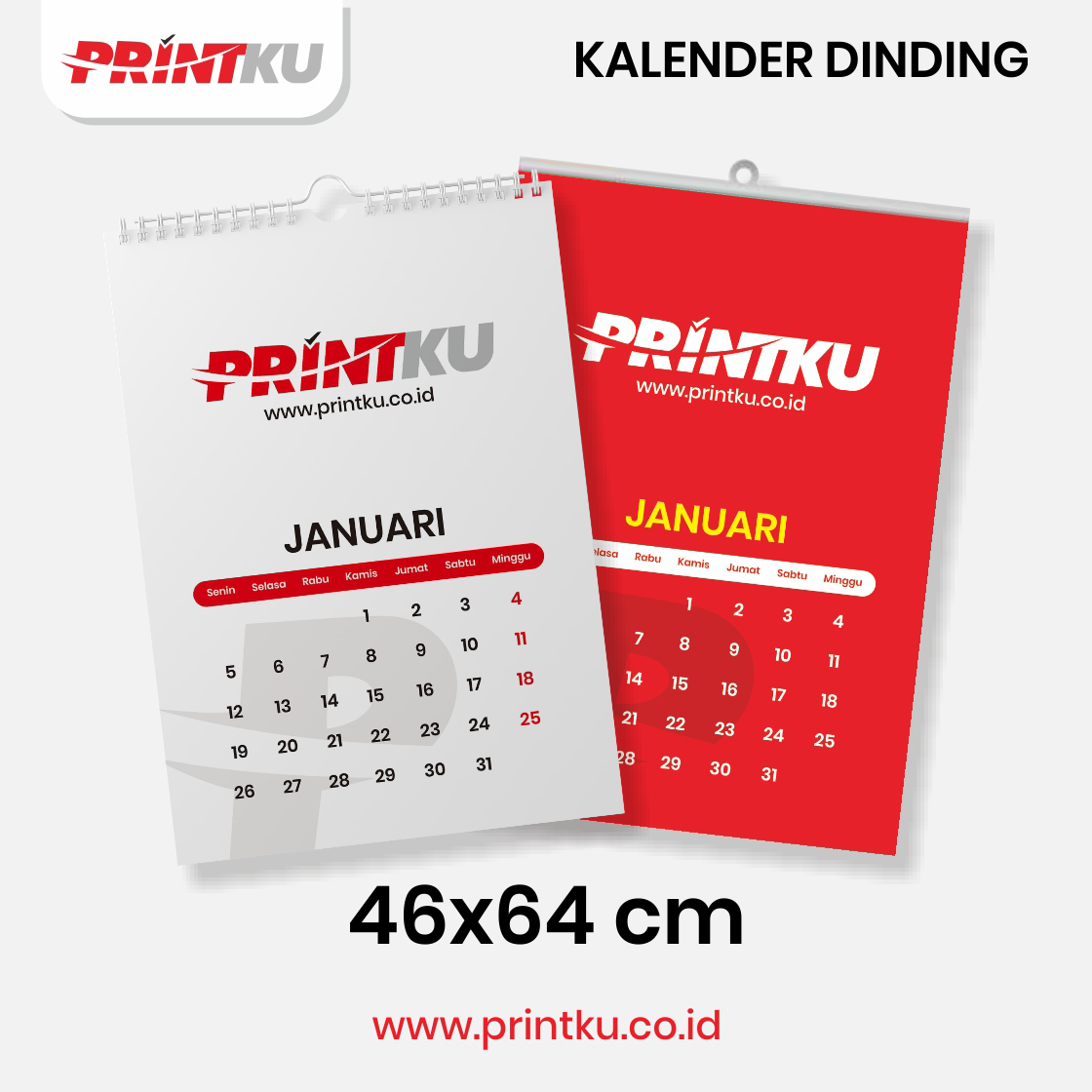 Kalender Dinding 46x64 cm
