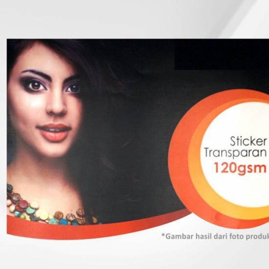 Stiker Sticker Vynil Transparan A3 Plus 32 x 48 cm