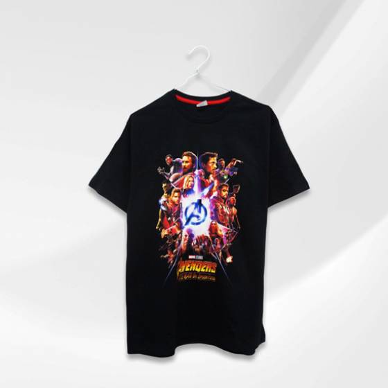 Print Kaos Hitam DTF A4