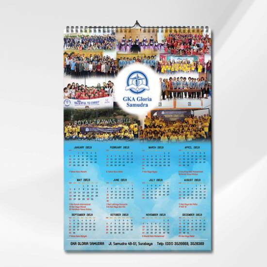 Kalender Dinding 38x53cm HVS 80 gsm