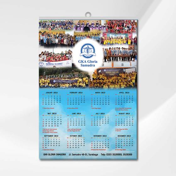 Kalender Dinding 38x53cm HVS 80 gsm