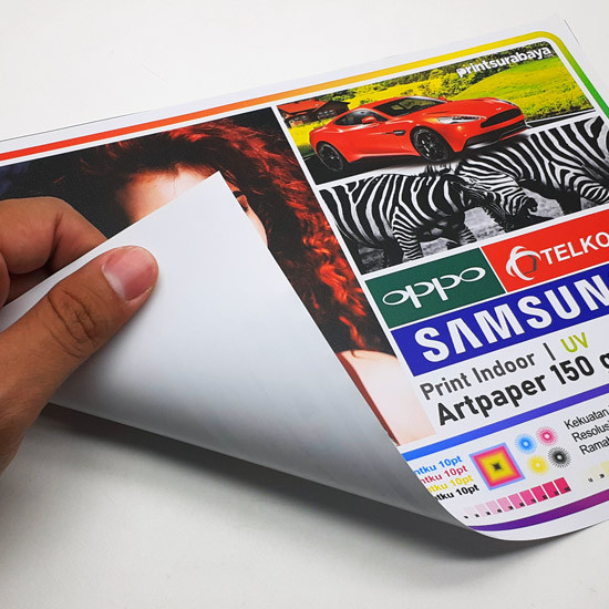 Print UV Art Paper 150gsm Custom