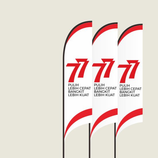 Print Kain Umbul Umbul Bendera 120cm